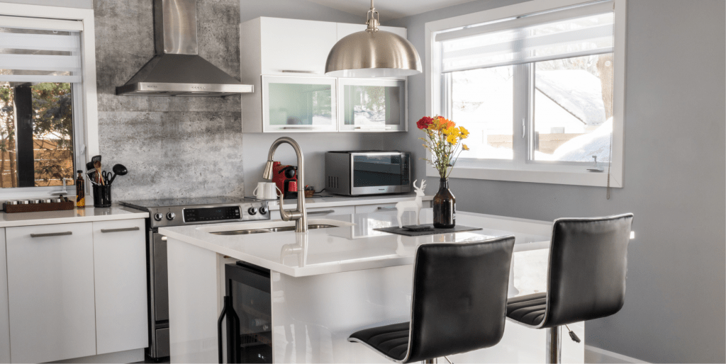 Deep Clean Your Kitchen With These Techniques Before Your Cny Open House Waterfall Counter Kitchen Design