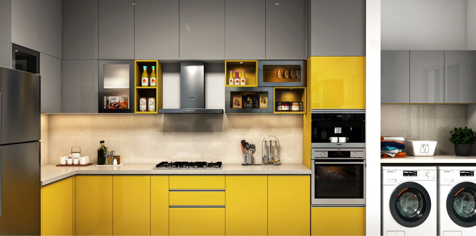 Aluminium Kitchen Cabinets Style