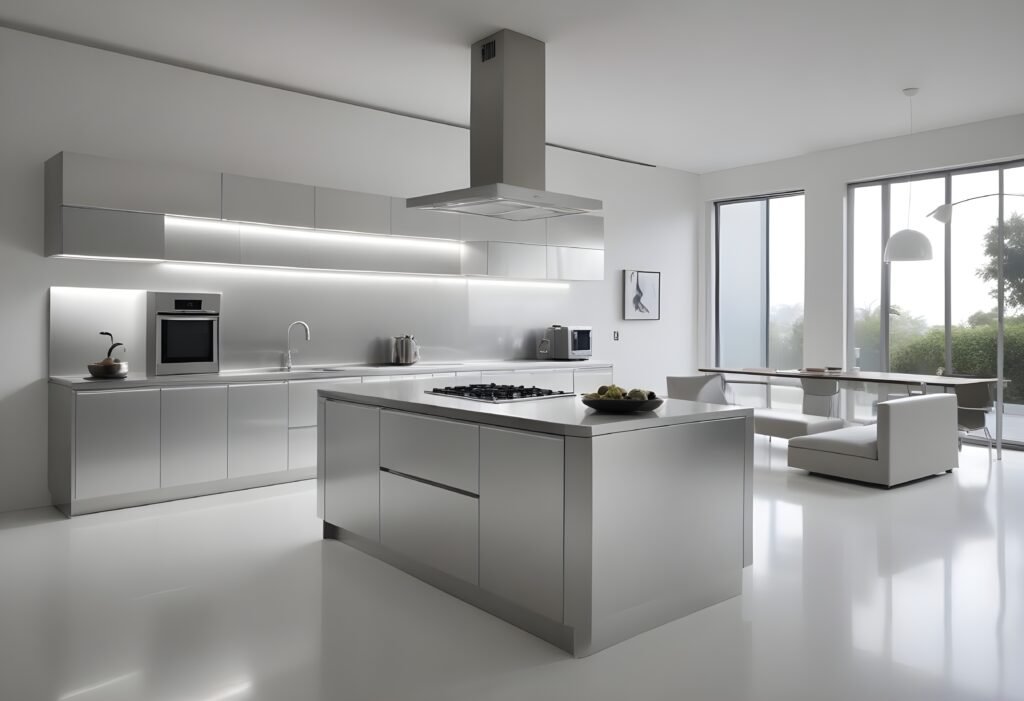 Aesthetic Aluminium Cabinet Tips : 4 Important Points For Visually Stunning Kitchens Aluminium Cabinets For Kitchens, Home, Decor, Design